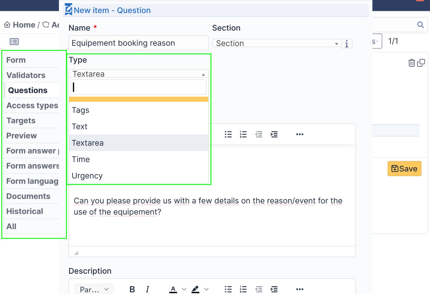 Formulaires avec champs personnalis&eacute;s et conditionnels